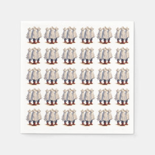 Western Cowboy Ghosts Spooky Halloween Muster Serviette