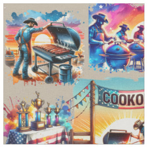Western Cowboy GRILLEN Cookoff Szenen 1 Stoff