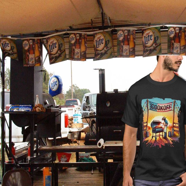 Western Cowboy GRILLEN Cookoff Szenen 1 T-Shirt (BBQ Cookoff T-Shirt for yourself or gift for your favorite BBQ cook. )