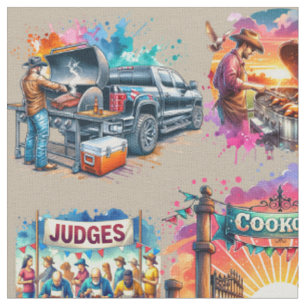 Western Cowboy GRILLEN Cookoff Szenen 2 Stoff