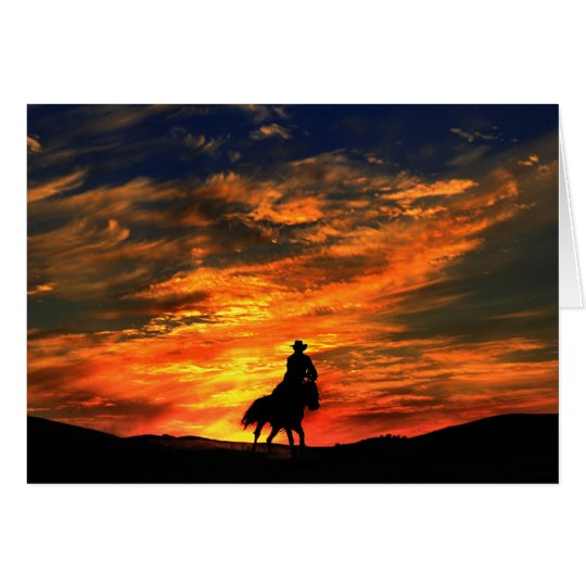 Western-Cowboy-Gruß-Karte Karte