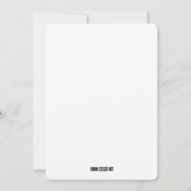 Western Cowboy Handgezeichnet Stationery Card Einladung (Rückseite)