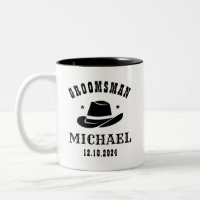 Western Cowboy Hat Trauzeuge Personalisiert Name