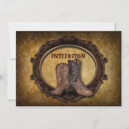 Western Cowboy Hochzeit Einladung
