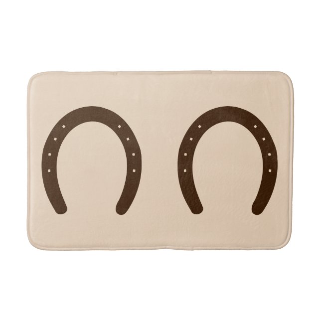 Western Cowboy Horseshoe Badematte (Vorderseite)