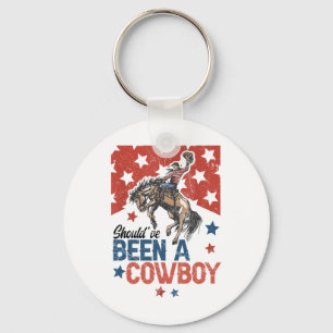 Western Cowboy Hut, ich hätte Cowboy sein sollen Schlüsselanhänger