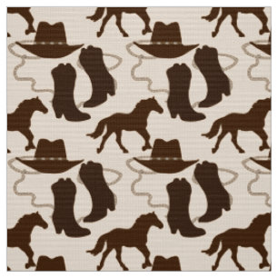 Western Cowboy-Hutstiefel, Pferd Stoff