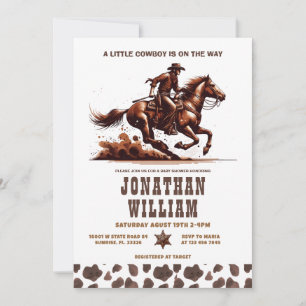 Western Cowboy Jungen Baby Shower Einladung