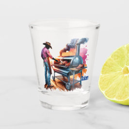 Western Cowboy Kochen GRILLEN Pit Custom Schnapsglas