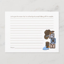 Western Cowboy Mama Tipp Karte