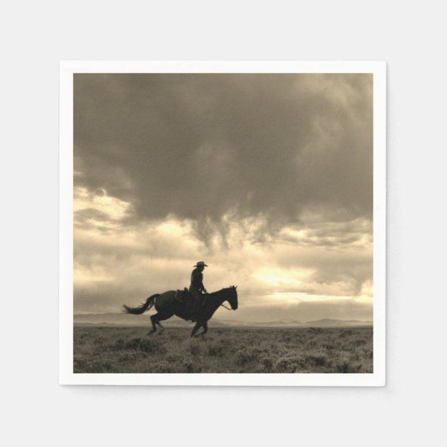 Western Cowboy Paper Napkin Serviette (Vorderseite)