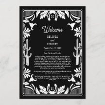 Western Cowboy Rustikale Hochzeitreise