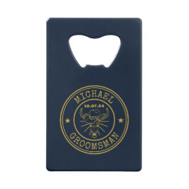 Western Cowboy-Skull-Logo für individuelle Trauzeu Geldbeutel Flaschenöffner