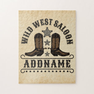 Western-Cowboy-Stiefel ADD NAME Sheriff Sporen Sal
