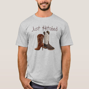Western Cowboy Stiefel Hochzeit T-Shirt
