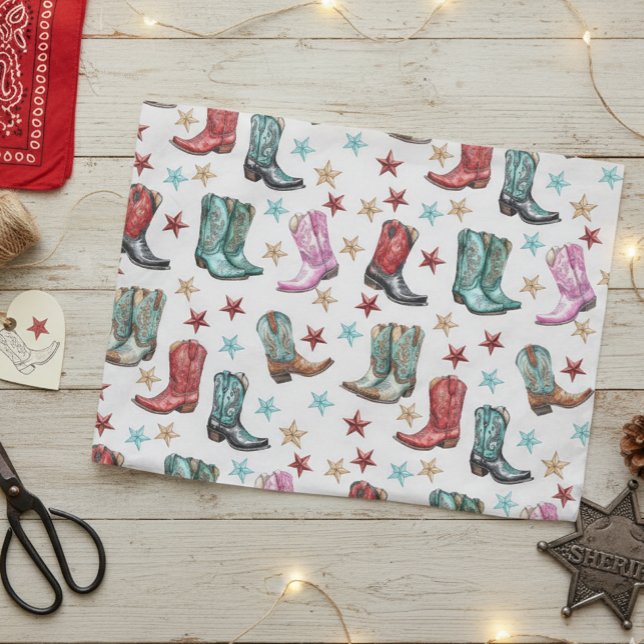 Western Cowboy Stiefel Seidenpapier (Von Creator hochgeladen)