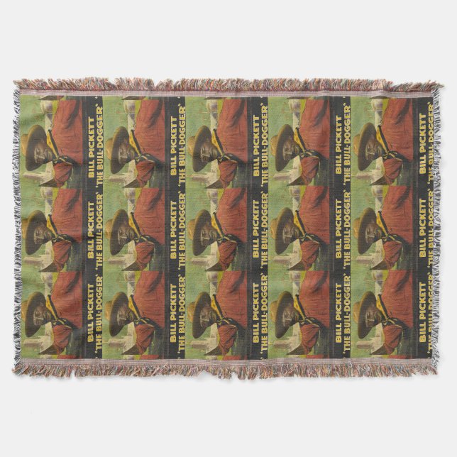 Western Cowboy Throw Blanket Decke (Vorderseite)
