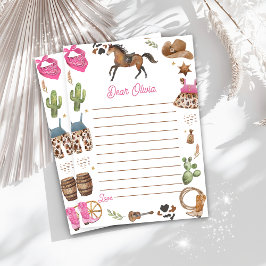 Western Cowboy Time Kapselnotizkarte Dankeskarte