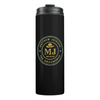 Western Cowboy Vintag Gold Monogram Trauzeugen