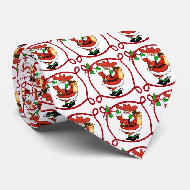 Western Cowboy Weihnachten Krawatte (Gerollt)