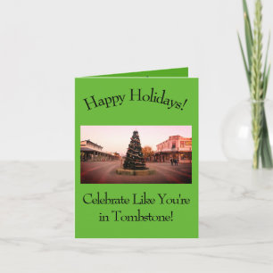 Western Cowboy Weihnachtskarte Feiertagskarte