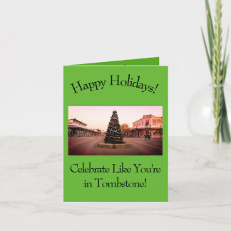 Western Cowboy Weihnachtskarte Feiertagskarte