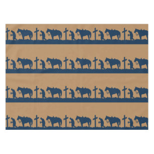 Western Cowboys Gebet Tischtuch Tischdecke