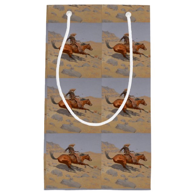 Western Cowboys Geschenktasche Kleine Geschenktüte (Vorderseite)