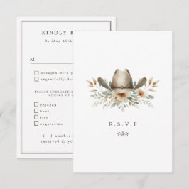 Western Cowboyspeisen UAWG RSVP Karte