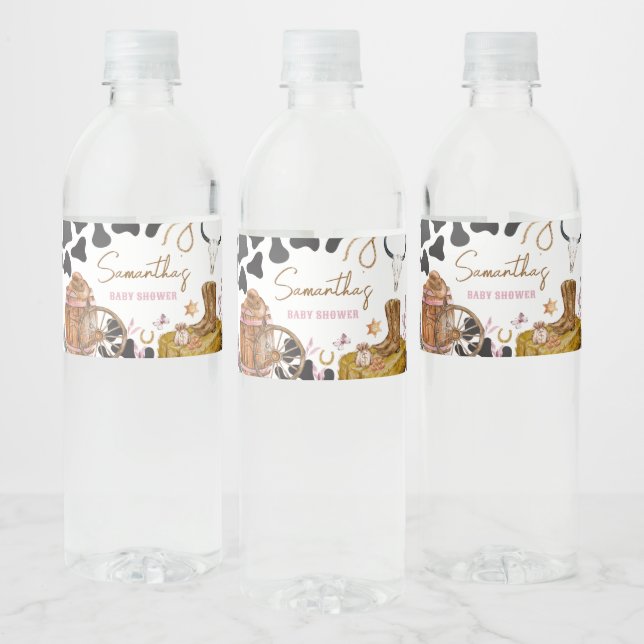 Western Cowgirl Babydusche (Flaschen)