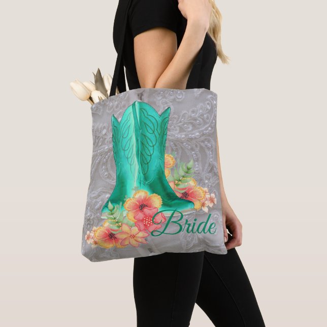 Western Cowgirl Boots Mariage Sac fourre-tout de m (De près)