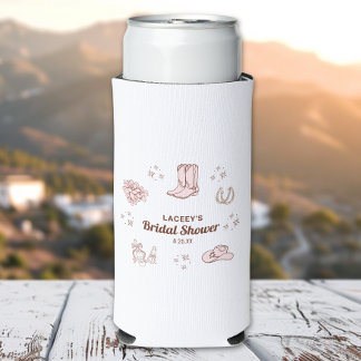 Western-Cowgirl-Brautparty-Gastgeschenk Selters Dosenkühler