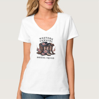 Western Cowgirl Bridal Squad Shirt