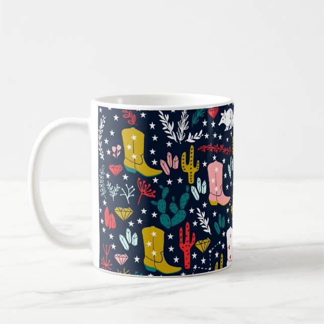 Western Cowgirl Café Mug (Gauche)