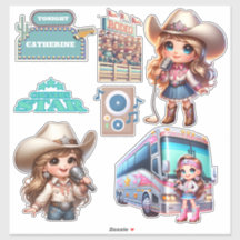 Western Cowgirl Country Music Star Custom
