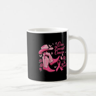 Western Cowgirl geben Brustkrebs die Boot Awaren Kaffeetasse