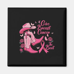 Western Cowgirl geben Brustkrebs die Boot Awaren Magnet