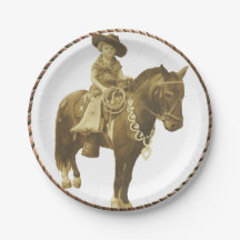 Western Cowgirl Party Paper Teller