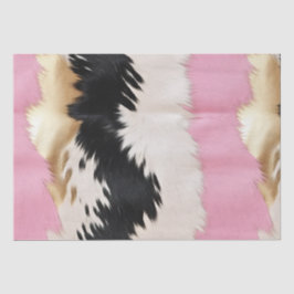 Western Cowgirl Pink Schwarz-weiß Gold Abstrakt Seidenpapier