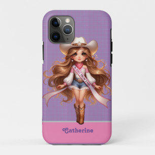 Western Cowgirl Rodeo Princess 1 Personalisiert Case-Mate iPhone Hülle