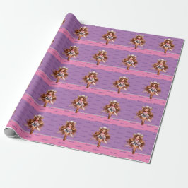 Western Cowgirl Rodeo Princess 1 Personalisiert Geschenkpapier