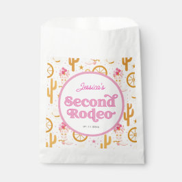 Western Cowgirl Second Rodeo Birthday Party Geschenktütchen