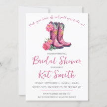 Western Cowgirl Stiefel und Blume Brautparty