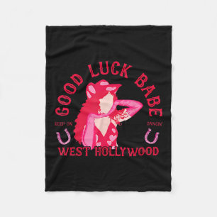Western Cowgirl Viel Glück Babe Dancing Disco Fleecedecke