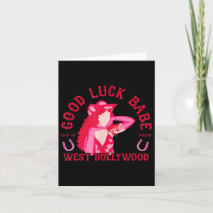 Western Cowgirl Viel Glück Baby Tanz Disco Hülle Karte
