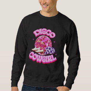 Western Cowgirl Yeehaw Pink Diskothek Ball Cowboy Sweatshirt
