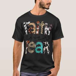 Western Cowide Leopard Jesus Christlicher Glaube ü T-Shirt