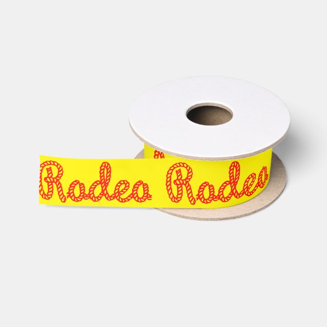 Western Craft Blumengeschenk Ribbon Rodeo Satinband (Spule)