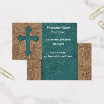 Western Cross und Imitat Leather Print Business Ca