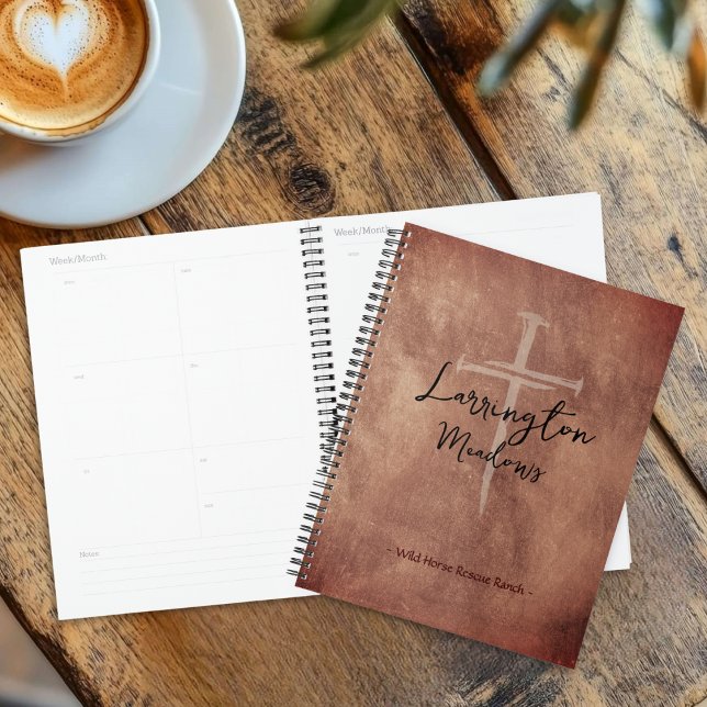 Western der PferderRanch-Firmengruppe Cross Logo Planer (Von Creator hochgeladen)